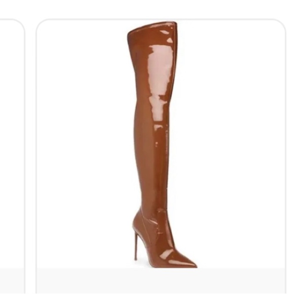 COPY - STEVE MADDEN Vava Cognac high boots 10